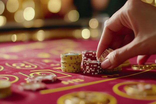Live Sic Bo table with three dice and betting layout